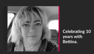 Blog image about celebrating ten years with Coopler Bettina